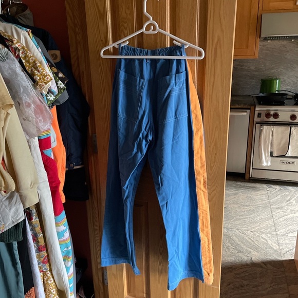 Big Bud Press Cavalry Pants Greek Blue and Orange Medium - Picture 1 of 2